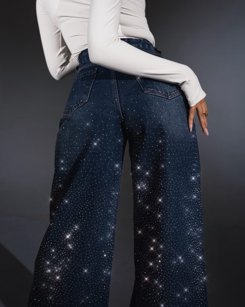 Παντελονι Τζιν Στρας Rimma SS26 