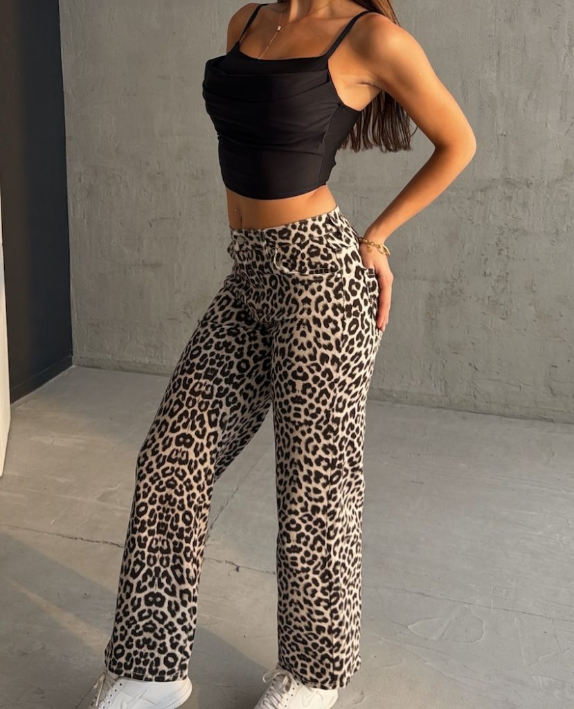 Παντελονι Ντενιμ Belia Ss26 Λεοπαρ