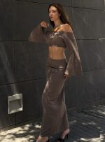 Σετ Crop Tοπ / Φουστα Μαξι Nidera SS26