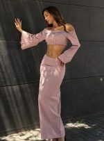 Σετ Crop Tοπ / Φουστα Μαξι Nidera SS26