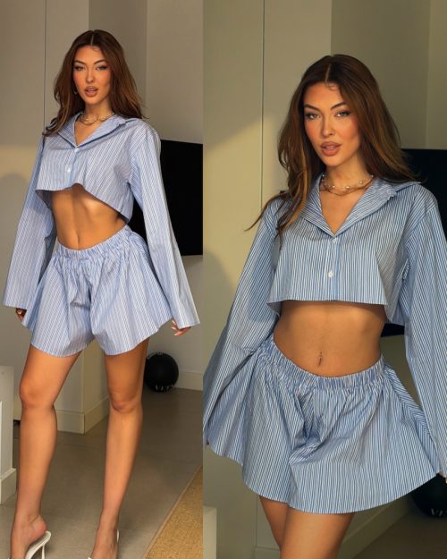 Σετ Πουκαμισο και Σορτς Ριγε Everetta SS26 The Kyma Resort Collection