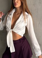Πουκαμισο Crop Zheitan FW27